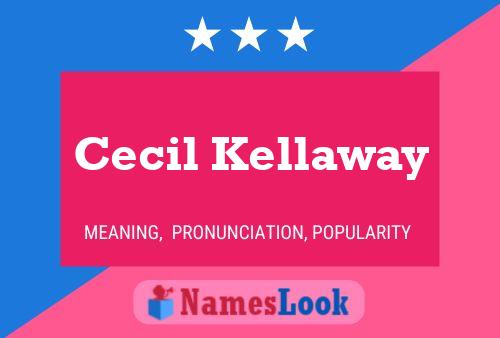 Cecil Kellaway Namensposter