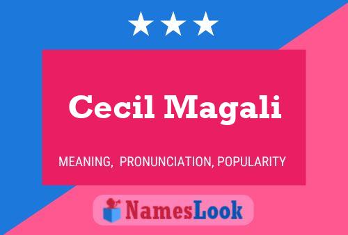 Cecil Magali Namensposter