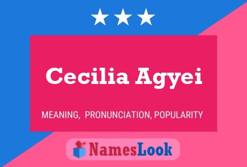 Cecilia Agyei Namensposter