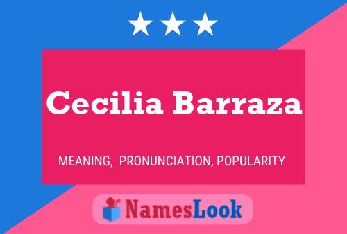 Cecilia Barraza Namensposter