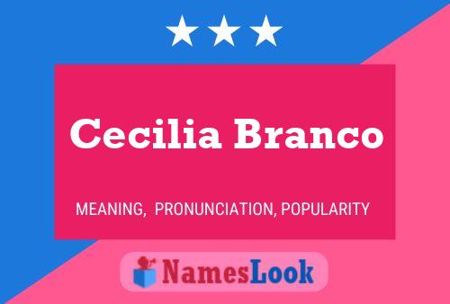 Cecilia Branco Namensposter