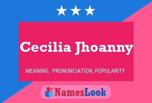 Cecilia Jhoanny Namensposter