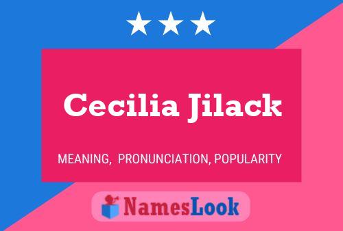 Cecilia Jilack Namensposter