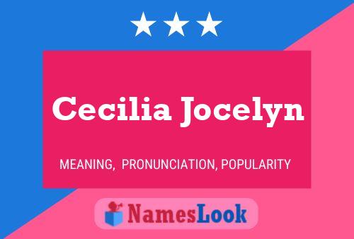 Cecilia Jocelyn Namensposter