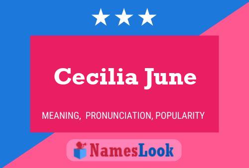 Cecilia June Namensposter