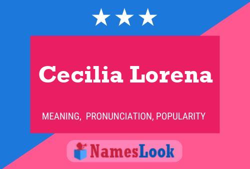 Cecilia Lorena Namensposter