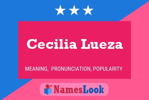 Cecilia Lueza Namensposter