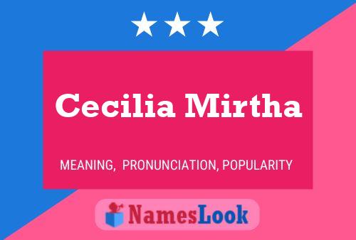 Cecilia Mirtha Namensposter