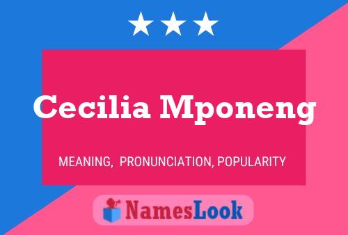 Cecilia Mponeng Namensposter