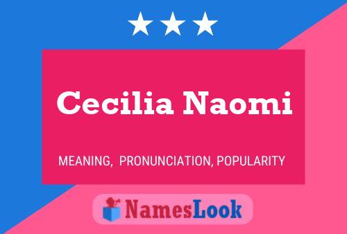 Cecilia Naomi Namensposter