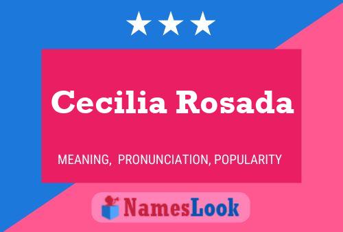 Cecilia Rosada Namensposter