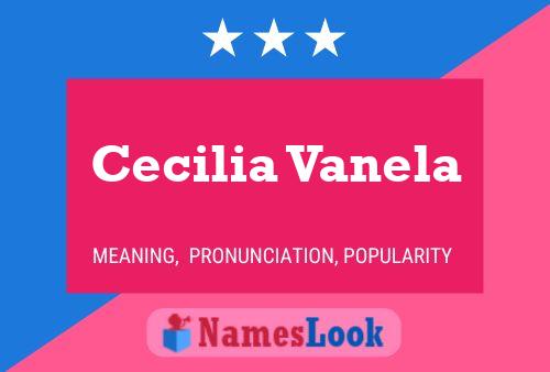 Cecilia Vanela Namensposter