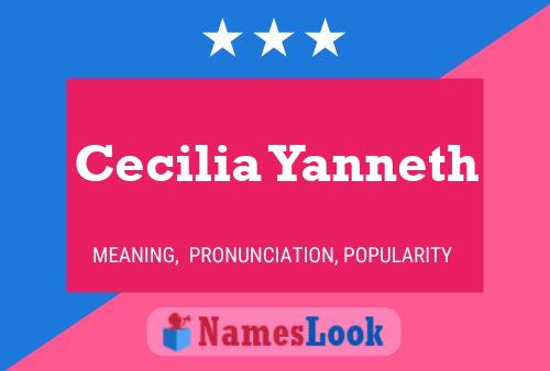 Cecilia Yanneth Namensposter