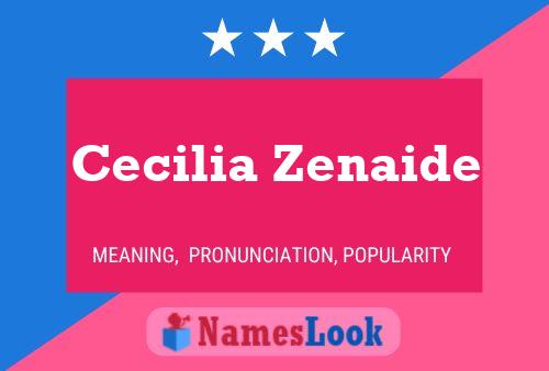 Cecilia Zenaide Namensposter