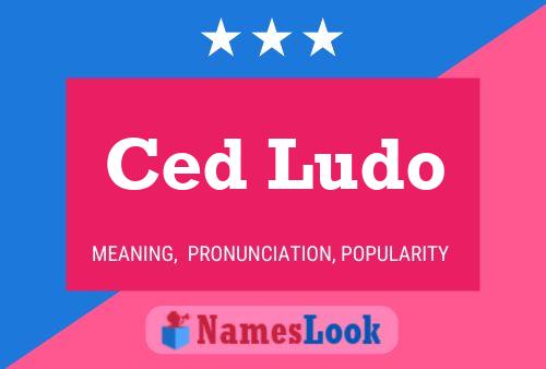 Ced Ludo Namensposter