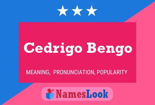 Cedrigo Bengo Namensposter