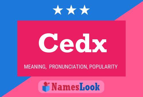 Cedx Namensposter