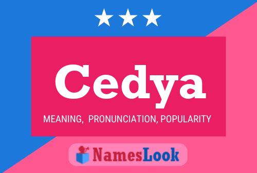 Cedya Namensposter