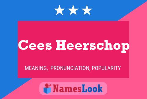 Cees Heerschop Namensposter