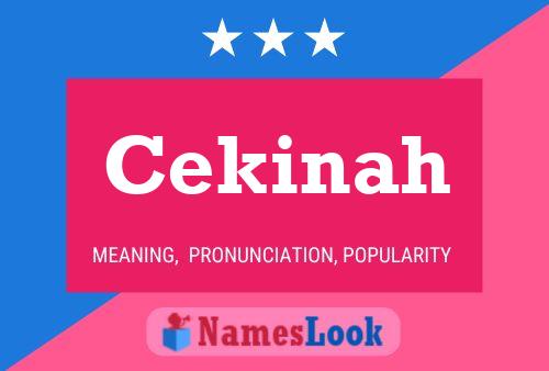 Cekinah Namensposter