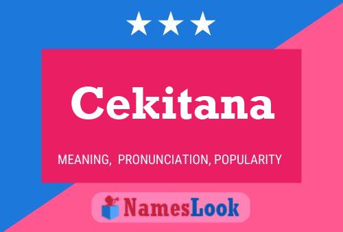 Cekitana Namensposter