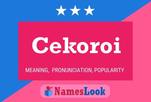 Cekoroi Namensposter