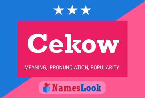 Cekow Namensposter