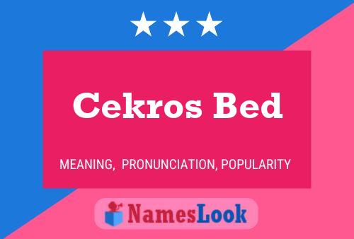 Cekros Bed Namensposter