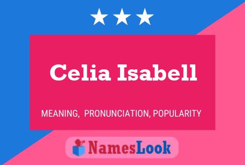 Celia Isabell Namensposter