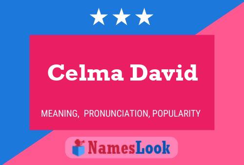 Celma David Namensposter