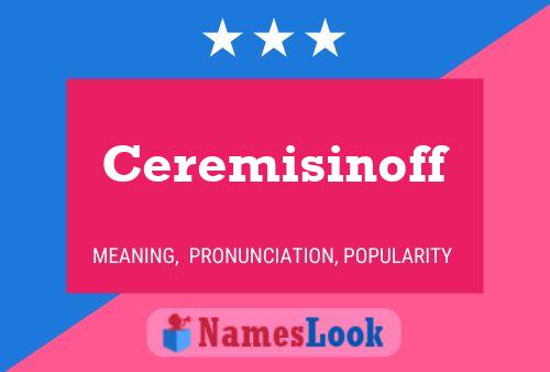 Ceremisinoff Namensposter