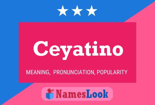 Ceyatino Namensposter