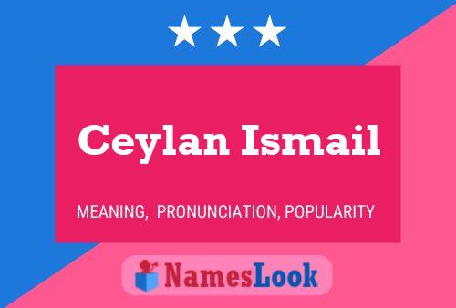 Ceylan Ismail Namensposter