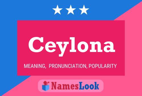 Ceylona Namensposter