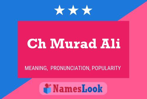 Ch Murad Ali Namensposter