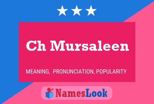 Ch Mursaleen Namensposter