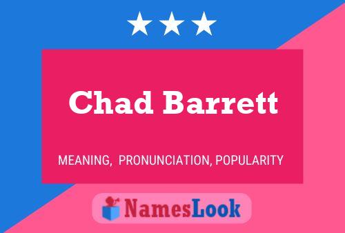 Chad Barrett Namensposter