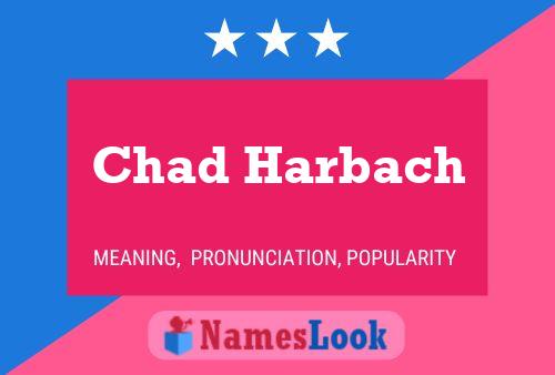 Chad Harbach Namensposter