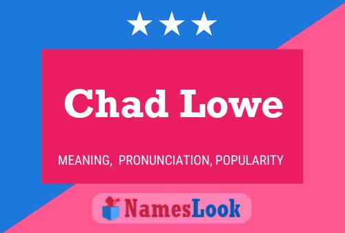 Chad Lowe Namensposter