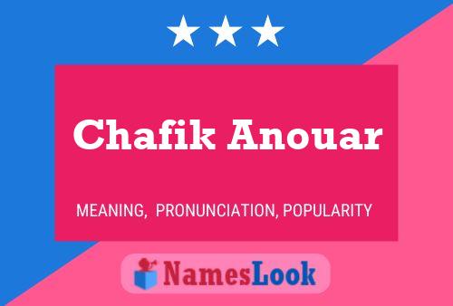 Chafik Anouar Namensposter