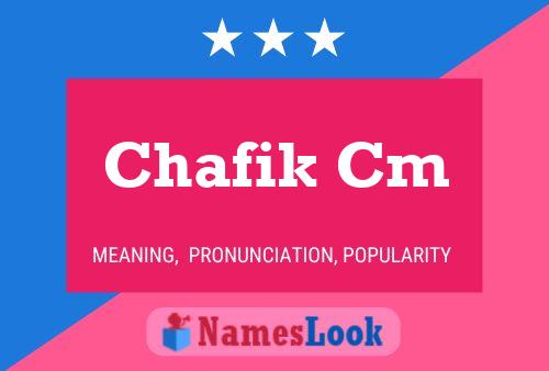 Chafik Cm Namensposter