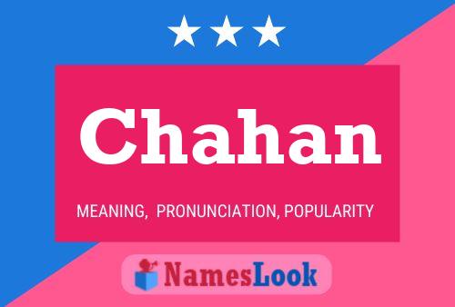 Chahan Namensposter