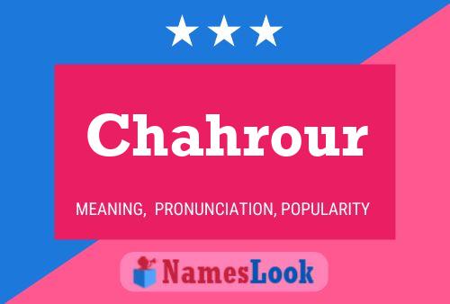 Chahrour Namensposter