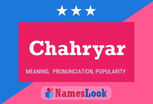 Chahryar Namensposter