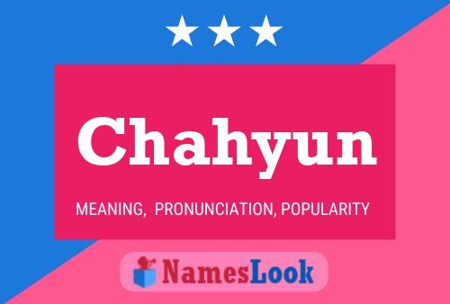 Chahyun Namensposter