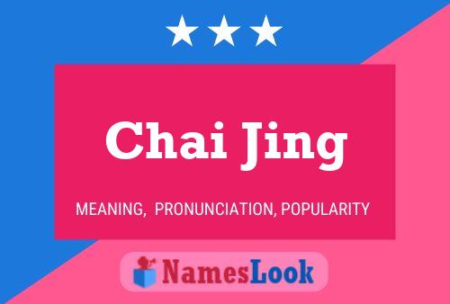 Chai Jing Namensposter