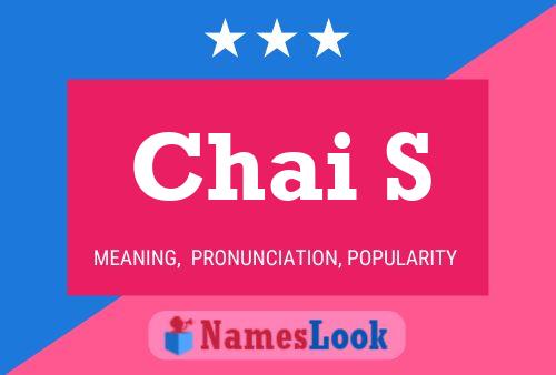 Chai S Namensposter