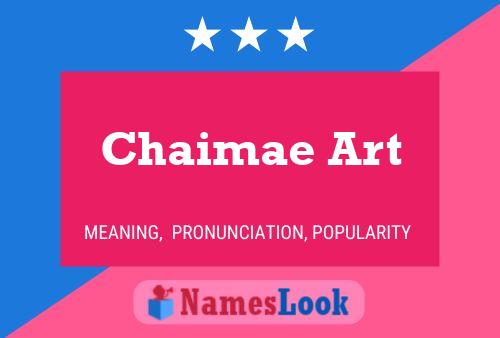 Chaimae Art Namensposter