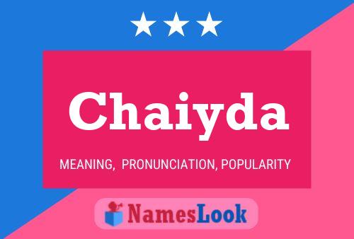 Chaiyda Namensposter