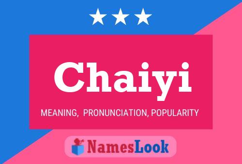 Chaiyi Namensposter